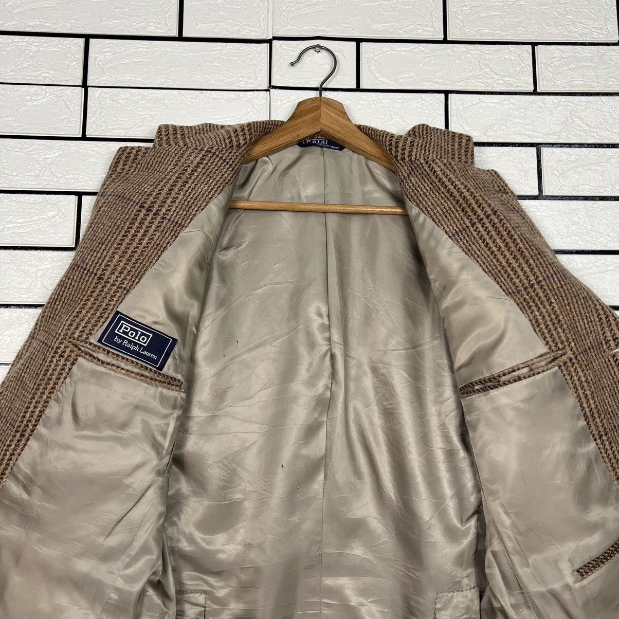 Polo Ralph Lauren Vintage POLO RALPH LAUREN Checked Wool Blazer #4127-C187 Size 42R - 12 Thumbnail