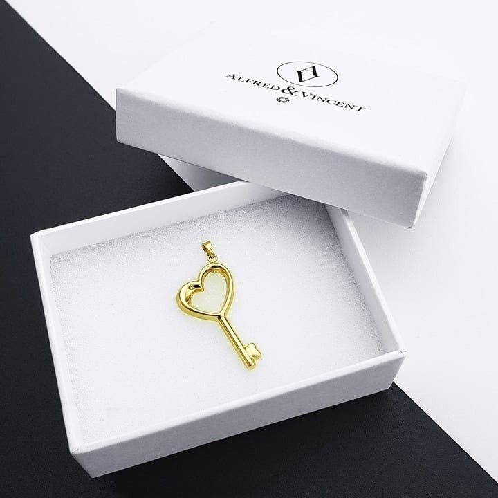 Other Sideways Heart Skeleton Key Love Promise Charm Pendant Size ONE SIZE - 2 Thumbnail