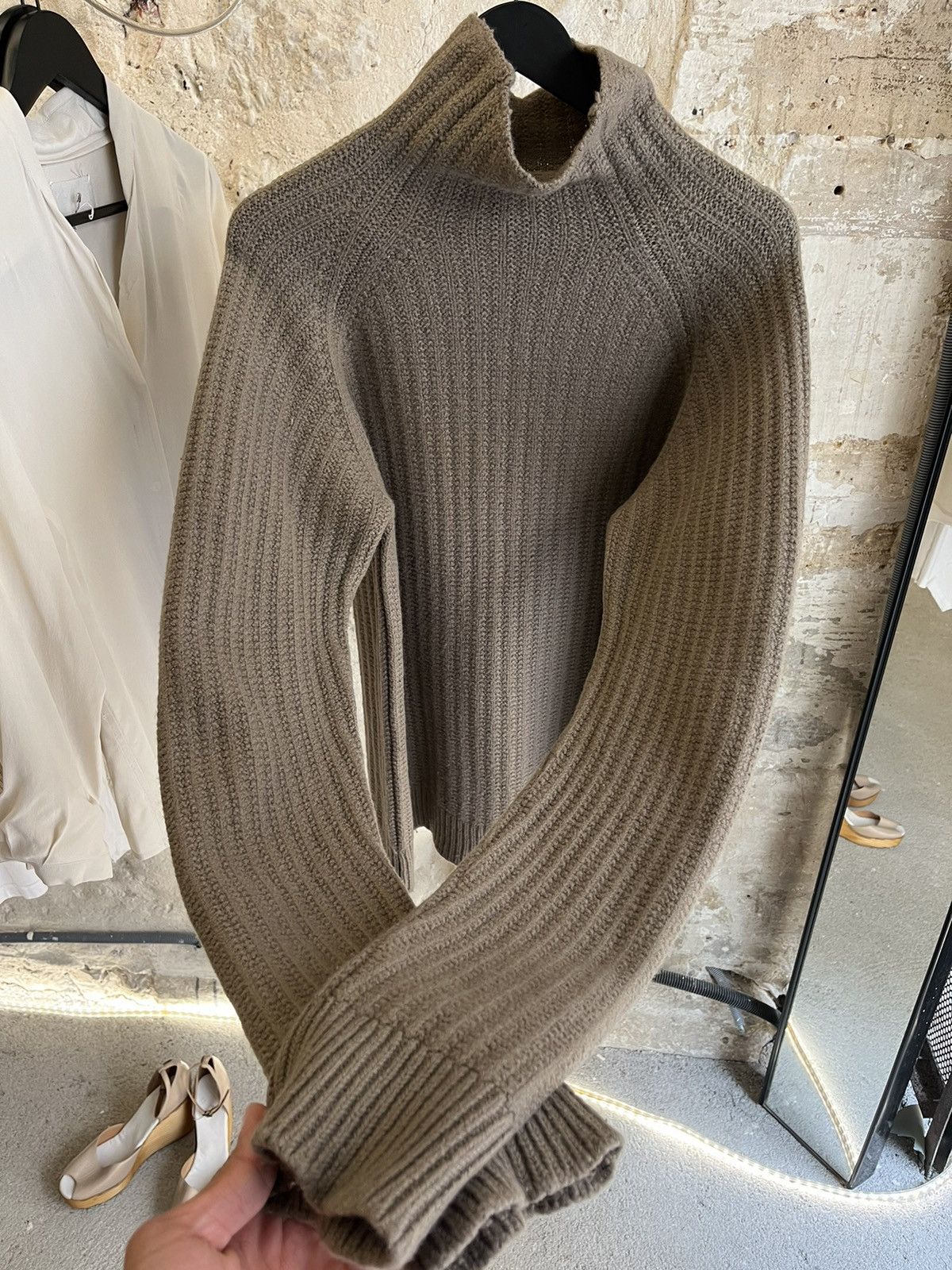 Maison Margiela AW2003 Miss Deanna Boiled Wool High Neck Knit Size US L / EU 52-54 / 3 - 2 Thumbnail
