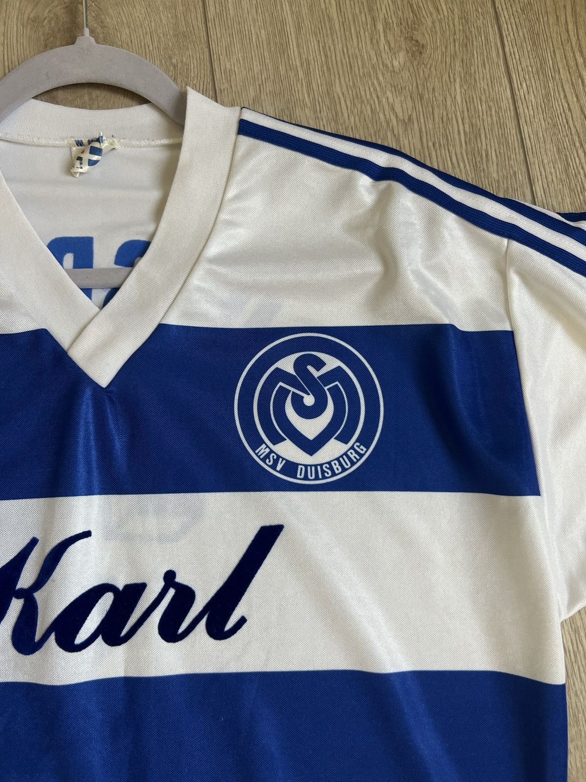 Adidas Vintage Adidas MSV Duisburg 1991-92 Karl soccer jersey Size US L / EU 52-54 / 3 - 2 Thumbnail