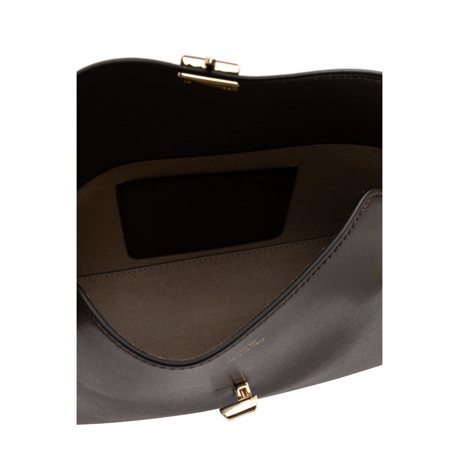 Toteme TOTEME T-lock Brown Leather Clutch Bag New & Authentic Size ONE SIZE - 4 Thumbnail
