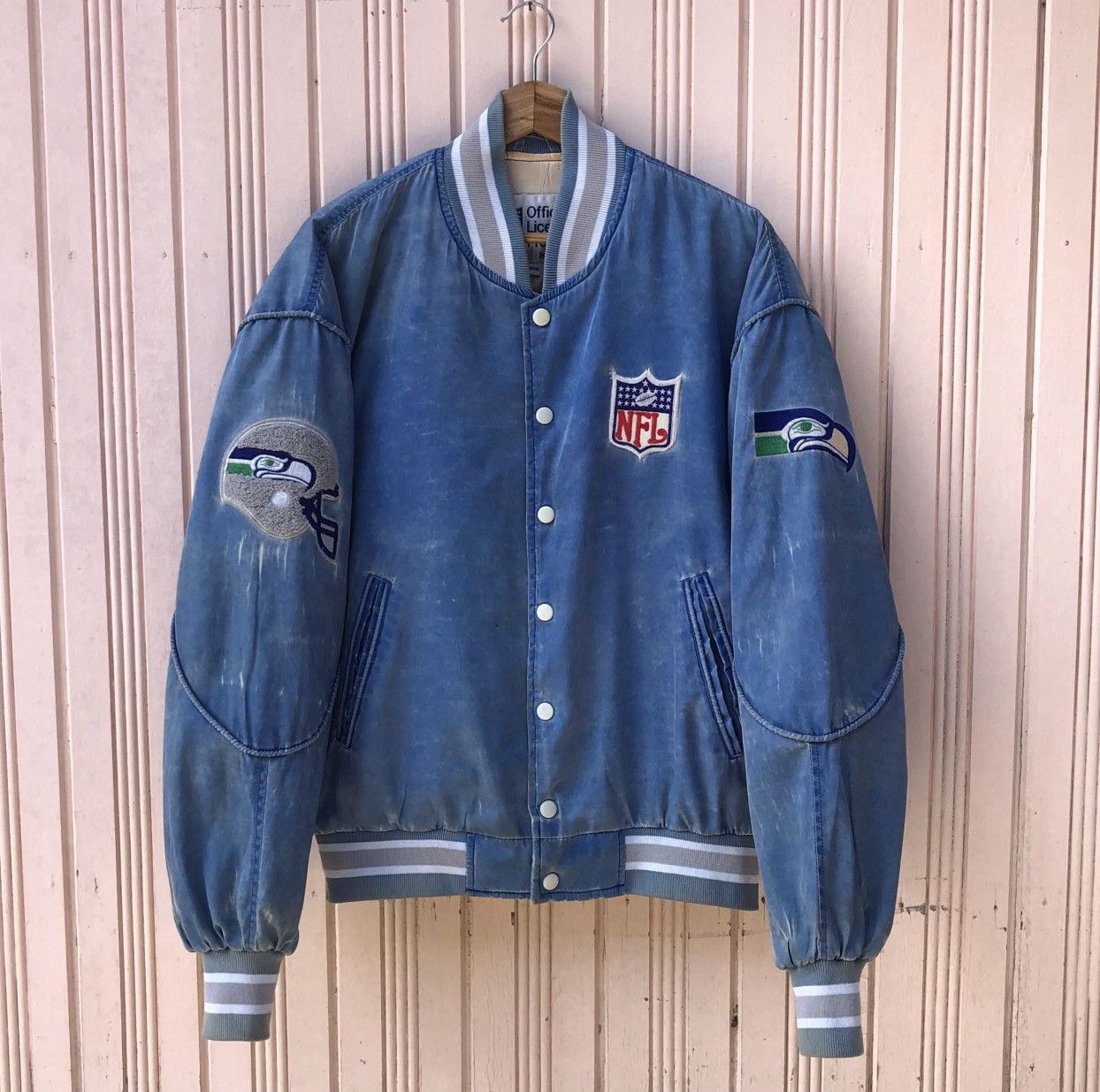 NFL Vintage NFL By East Point Seahawks Bomber Jacket Size US M / EU 48-50 / 2 - 2 Thumbnail