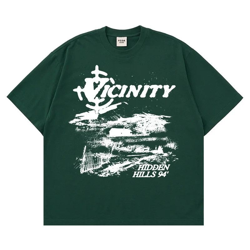 Designer × Vintage Green Aesthetic T-Shirt Summer 2025 Size US L / EU 52-54 / 3 - 1 Preview