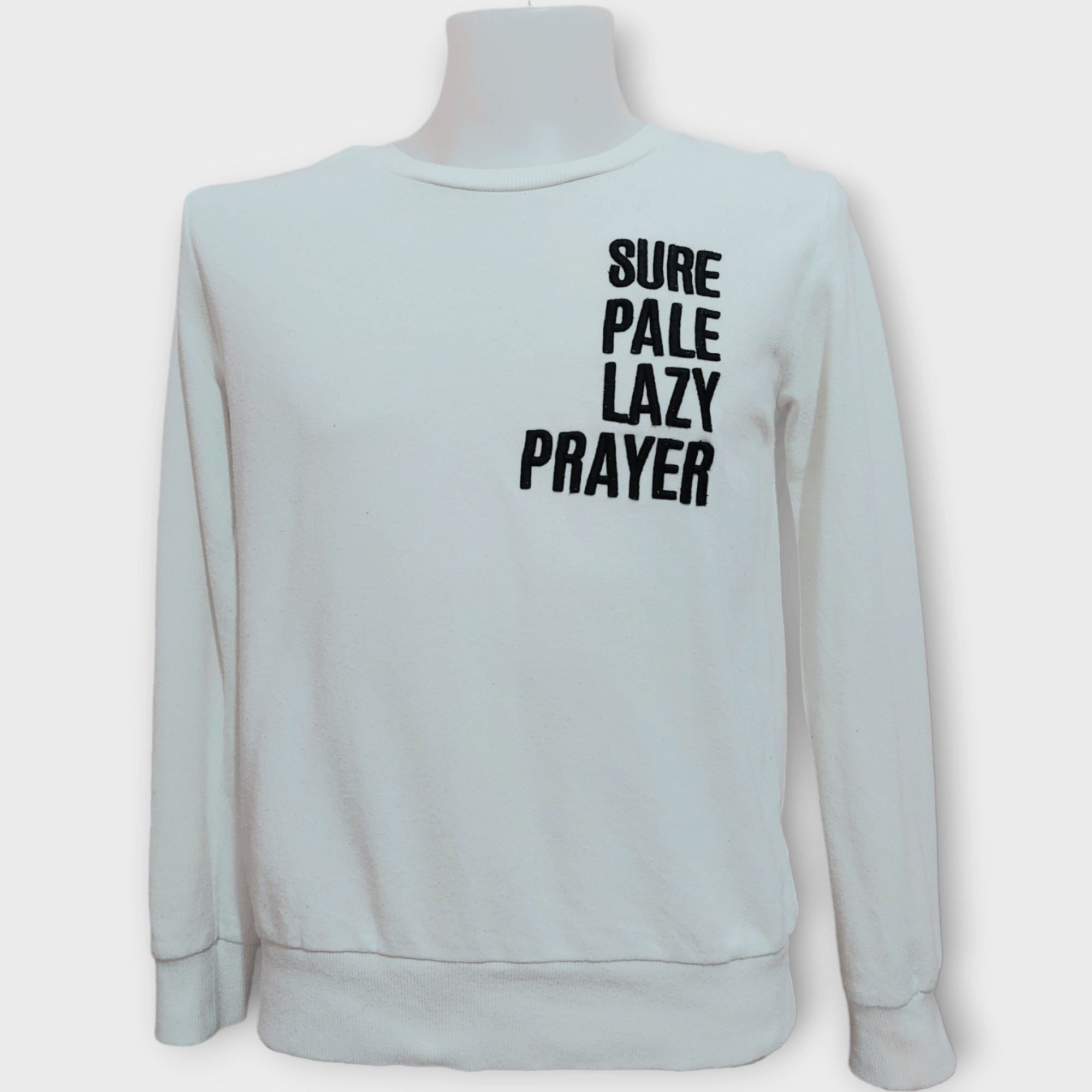 image of Vintage Avails Avant Garde "sure Pale Lazy Prayer" in White, Men's (Size Small)