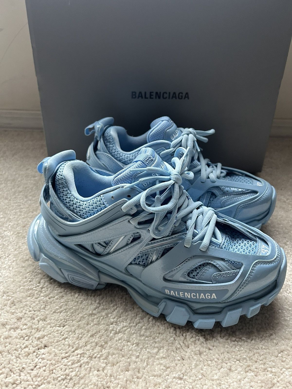 Balenciaga Balenciaga LTE Blue Track Sneaker Size US 6 / IT 36 - 1 Thumbnail