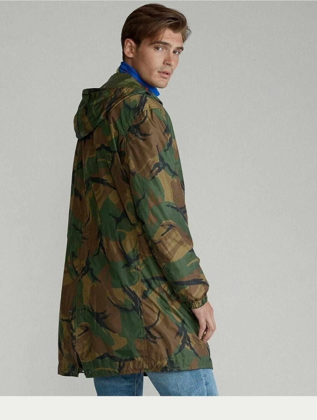 Polo Ralph Lauren Polo Ralph Lauren Hooded Army Camouflage Rain Coat Jacket S Size US S / EU 44-46 / 1 - 3 Thumbnail
