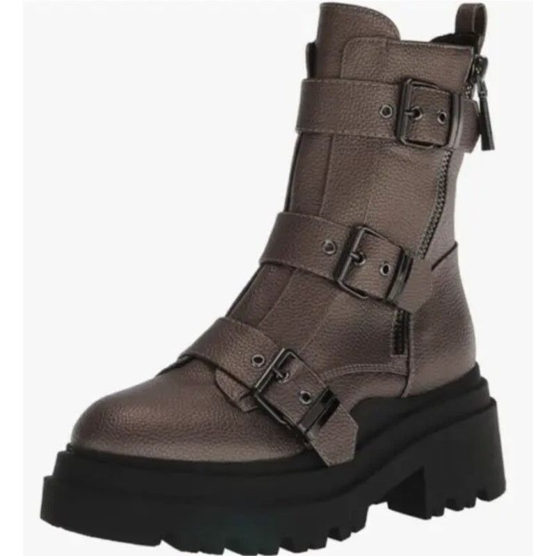 Guess GUESS Womens NEW Combat Valicia Faux Leather Boots Size 7.5 Size US 7.5 / IT 37.5 - 4 Thumbnail