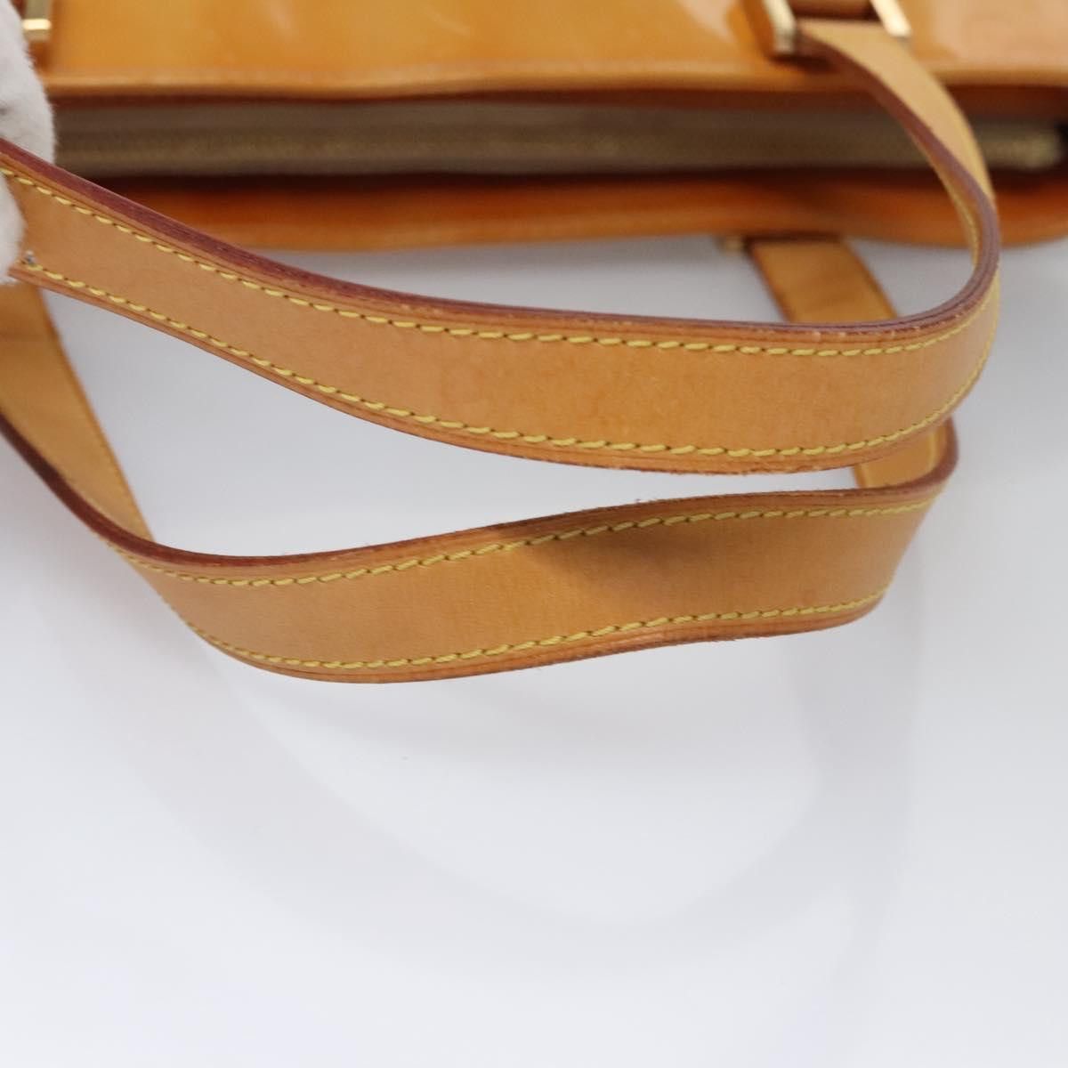 Louis Vuitton LOUIS VUITTON Monogram Vernis Houston Hand Bag Beige M91004 Size ONE SIZE - 7 Thumbnail