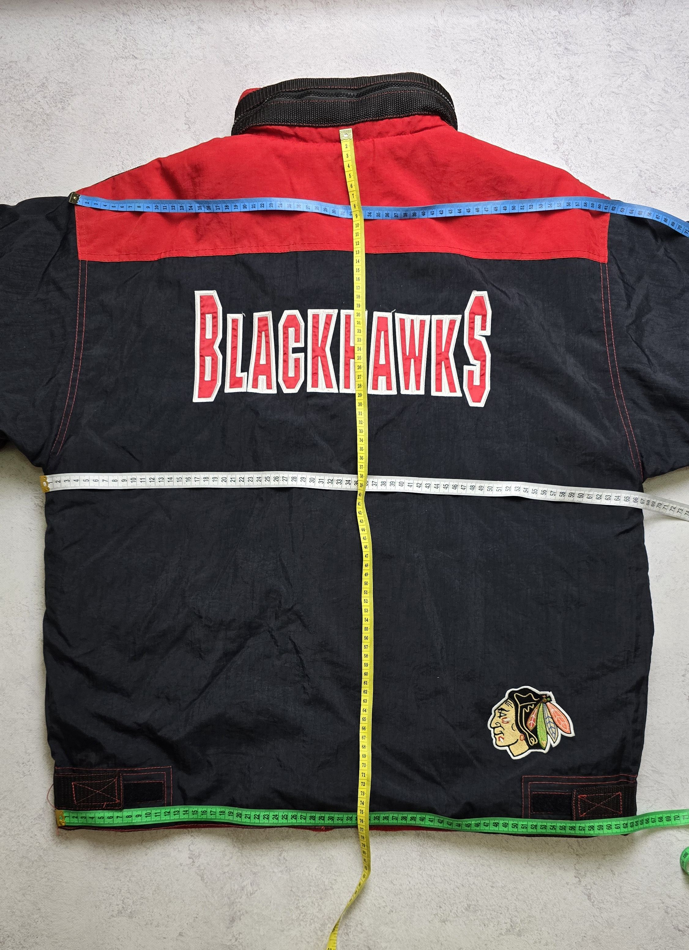 Champion VTG 90's Chicago Blackhawks Embroidered Zip Up Jacket Size US XL / EU 56 / 4 - 3 Thumbnail