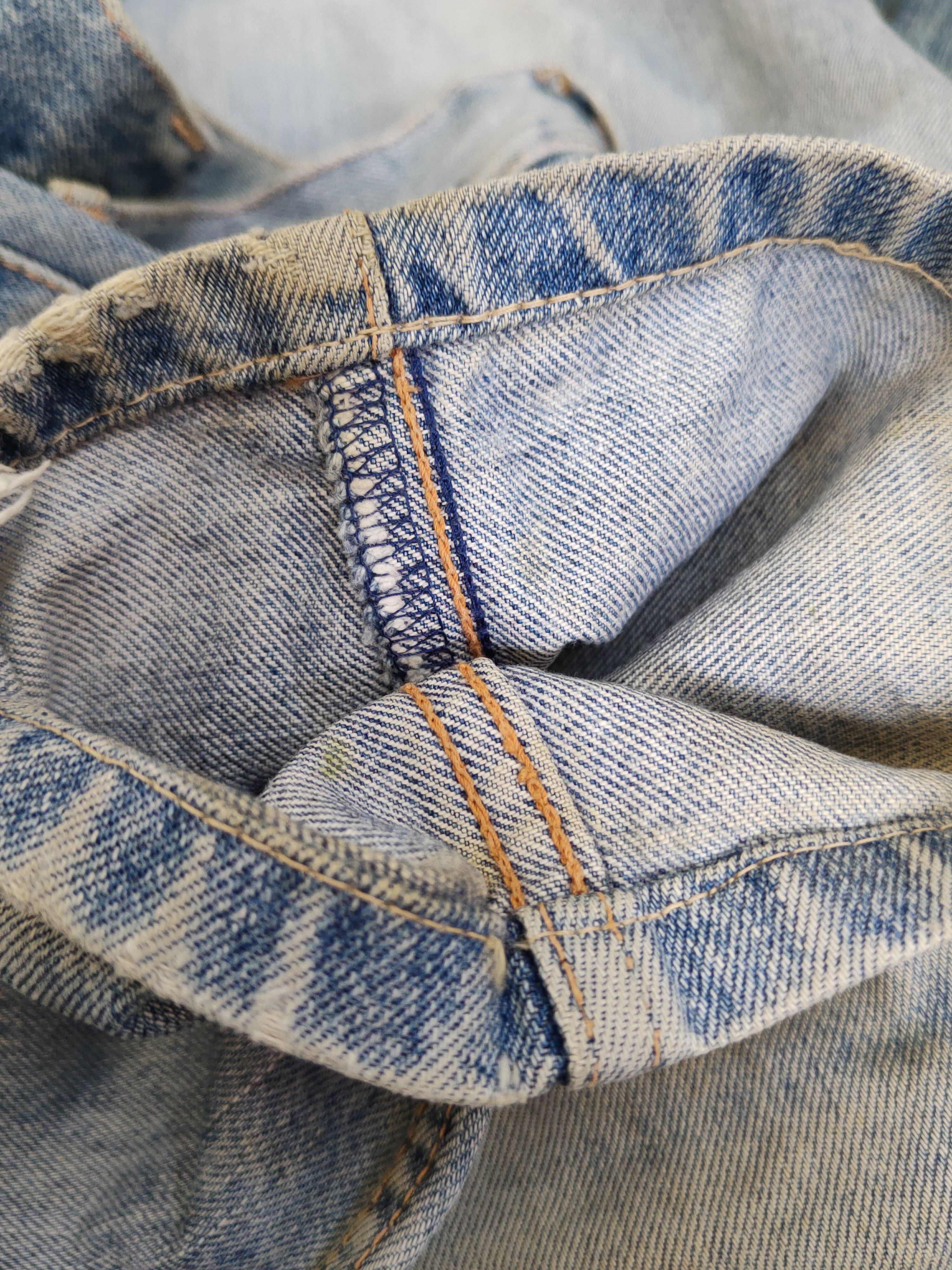 Edwin Edwin Light Blue Distressed Ripped denim Jeans #W1800 Size US 33 - 12 Thumbnail