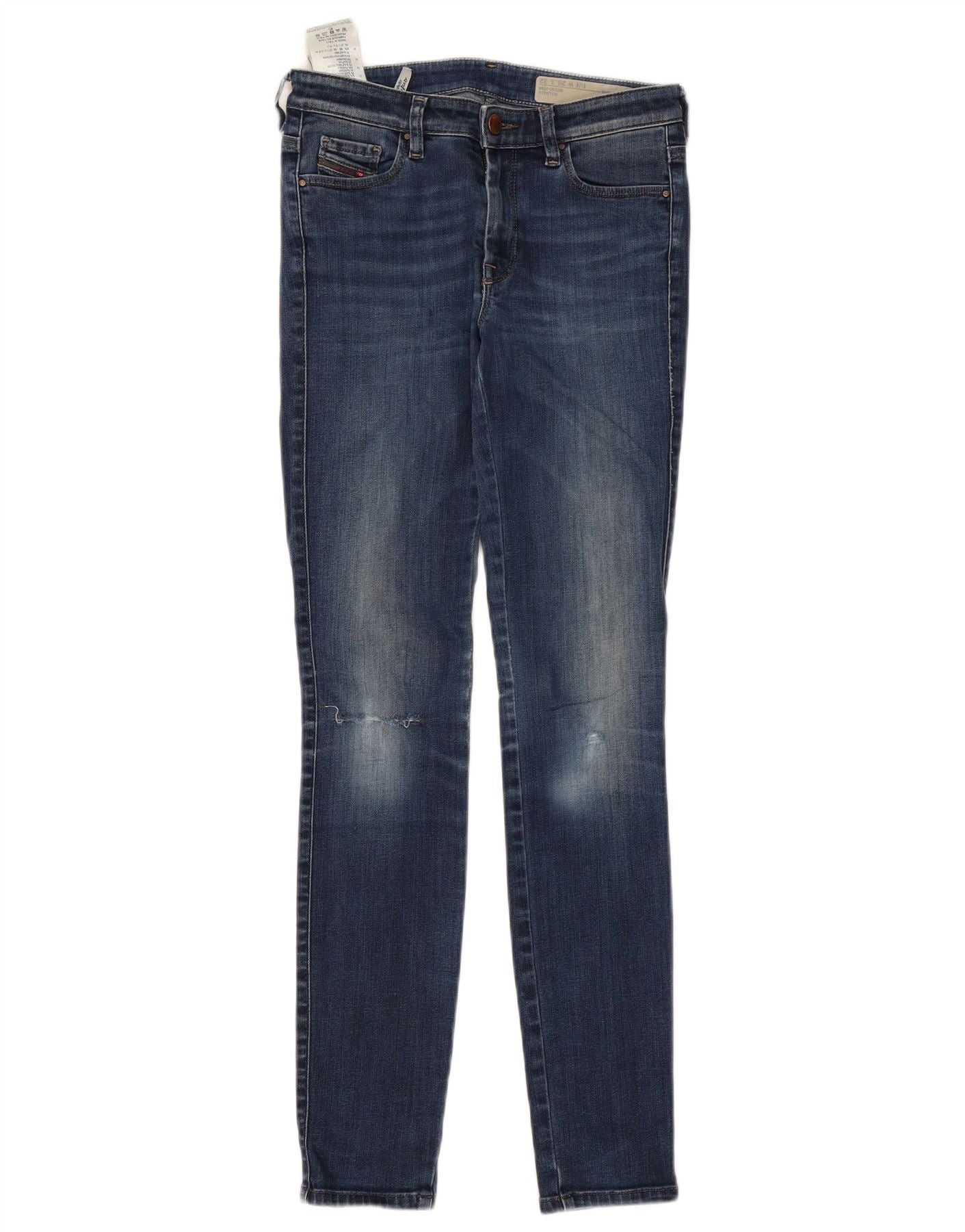 Diesel Womens Doris Super Slim Skinny Jeans W26 L32 Blue Cotton Size 26" / US 2 / IT 38 - 1 Thumbnail