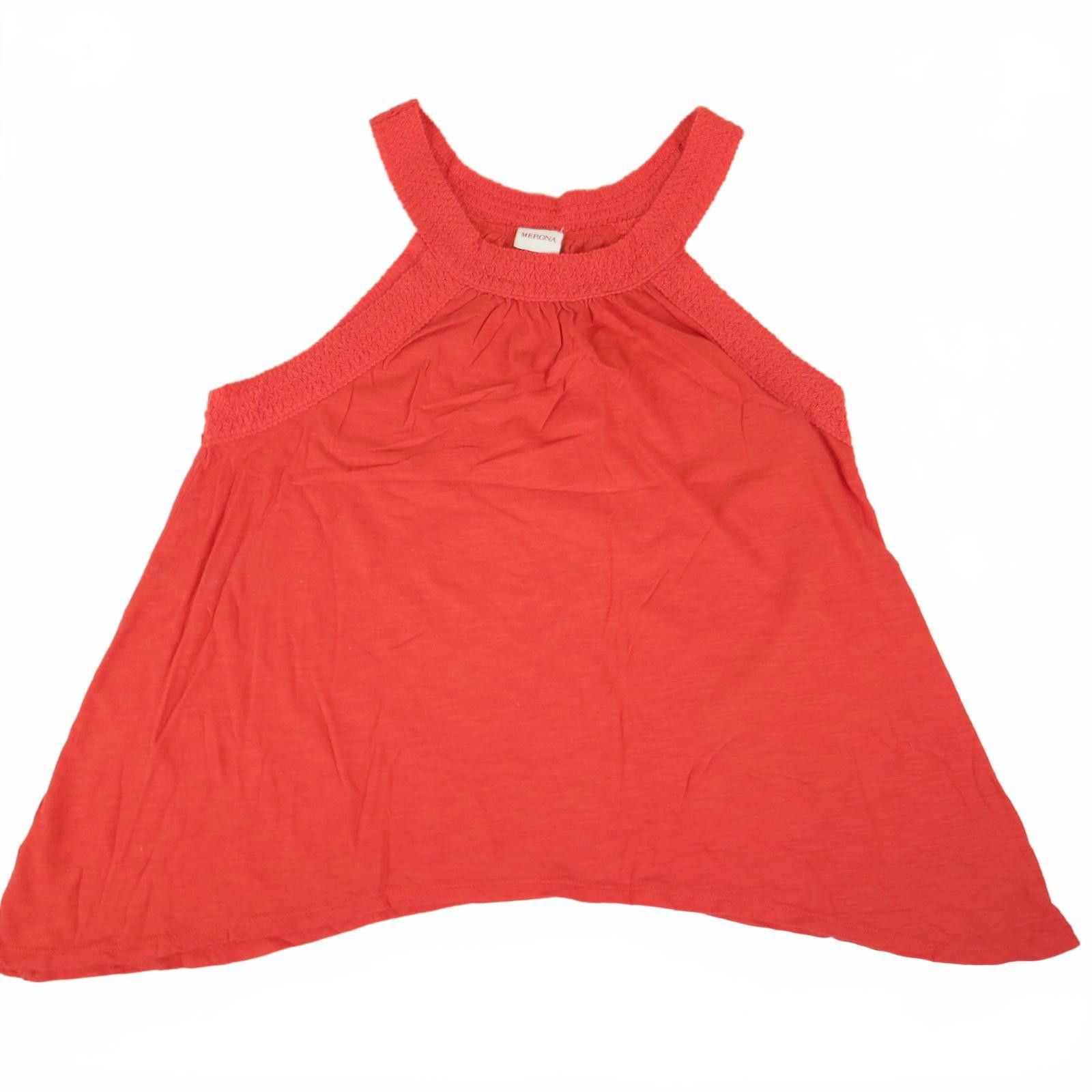 Merona Merona Women's Medium Coral Sleeveless Halter Top Size M / US 6-8 / IT 42-44 - 1 Thumbnail