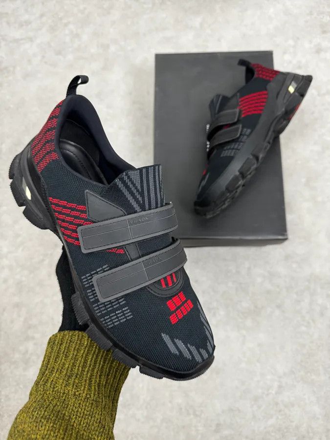Prada Prada Black & Red Socks Sneakers Size US 7 / EU 40 - 1 Thumbnail