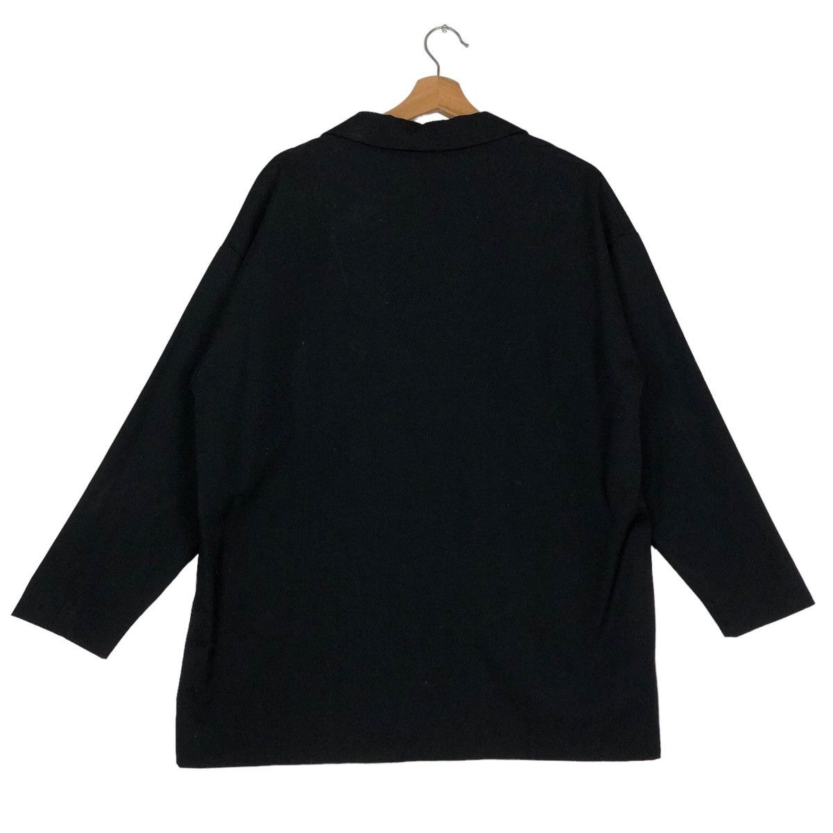 Dulcamara Japan 🔥Vintage Rich Black Long Jacket Dulcamara Double Breast Size US M / EU 48-50 / 2 - 8 Thumbnail