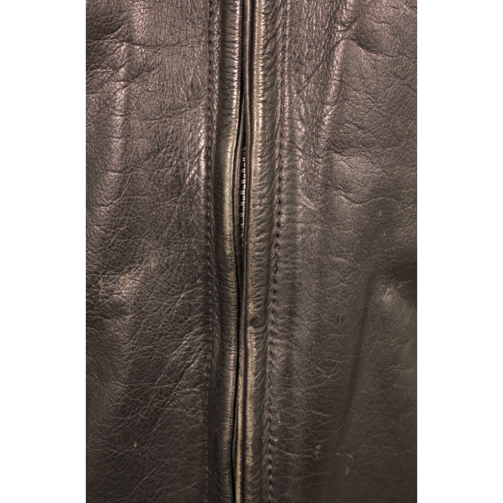 Vintage Eric Hodges Leather Racer Jacket Men's 90s Black M 1990s Motorcycle Vintage Mens Leather Jacket Size US M / EU 48-50 / 2 - 5 Thumbnail