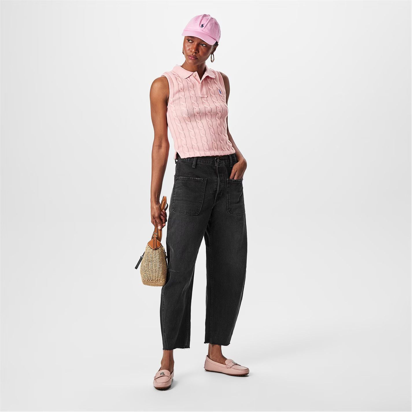 Polo Ralph Lauren o1g2r1mq1025 Polo Sleeveless Polo Sweater in Pink Size M / US 6-8 / IT 42-44 - 6 Thumbnail