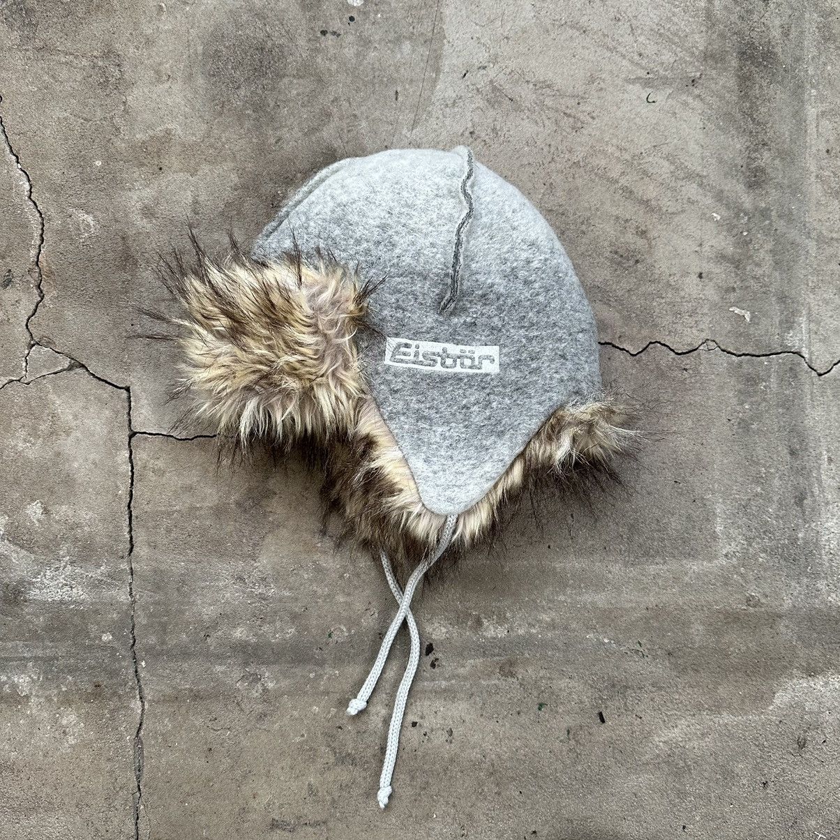 Japanese Brand × Vintage Y2K eisbar 2in1 Faux Fur Ushanka Fuzzy Warm Trapper Hat Size ONE SIZE - 4 Thumbnail