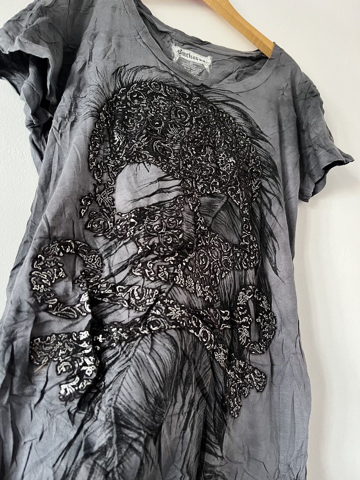 BUCKAROO If Six Was Nine Style Buckaroo Skull Big Logo Size US M / EU 48-50 / 2 - 2 Thumbnail