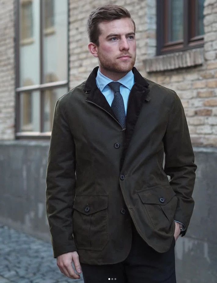 Barbour BARBOUR LUTZ Waxed Jacket Size US M / EU 48-50 / 2 - 8 Thumbnail