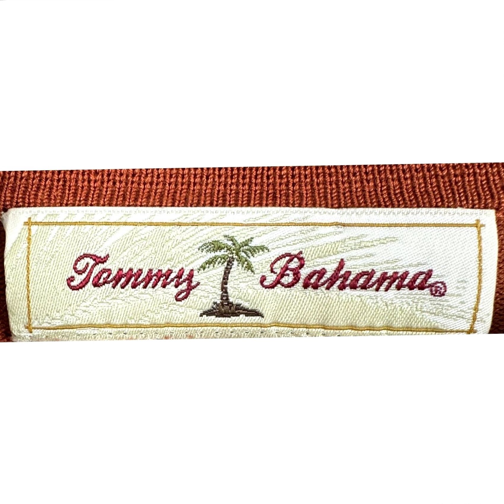 Tommy Bahama Tommy Bahama Silk Nylon Blend Sweater Polo Mens 2XL Orange Long Sleeve Outdoor Pullover Size US XXL / EU 58 / 5 - 4 Thumbnail