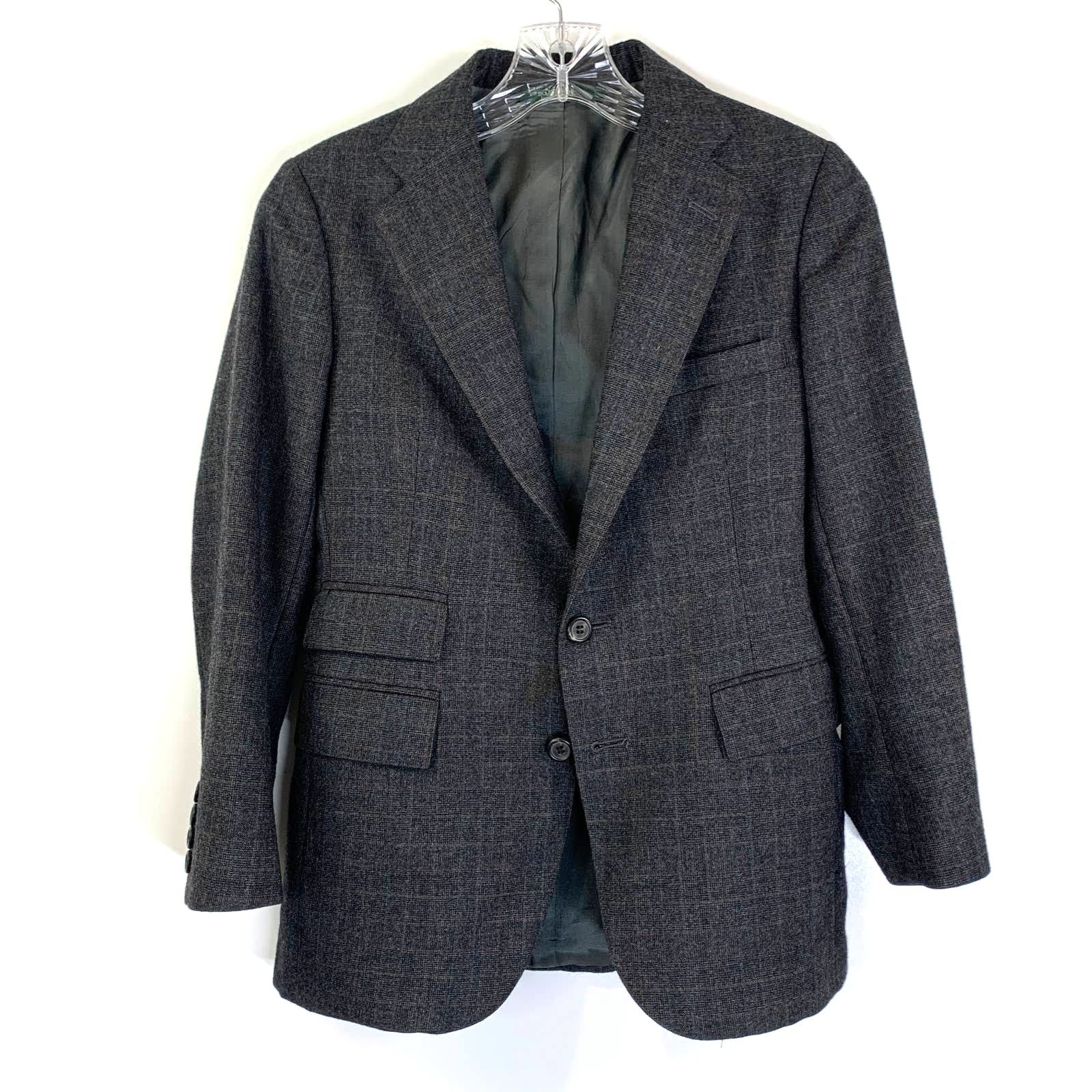 Polo Ralph Lauren Polo Ralph Lauren Plaid Blazer Vintage Wool Gray Size XS / US 0-2 / IT 36-38 - 13 Thumbnail