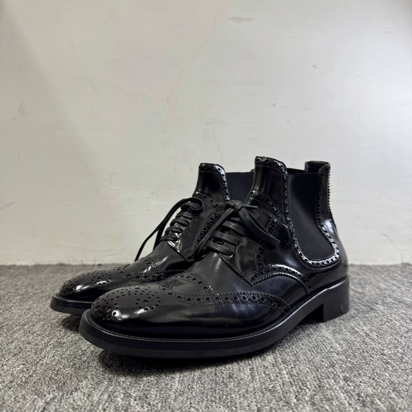 Dolce & Gabbana DG Carved Leather Boots 6.5 US 98 New Size US 6.5 / IT 36.5 - 1 Thumbnail