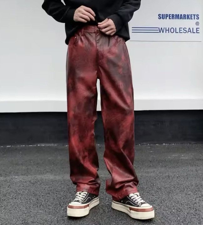 Leather Vibe Casual Straight PU Leather Pant Size US 32 / EU 48 - 3 Thumbnail