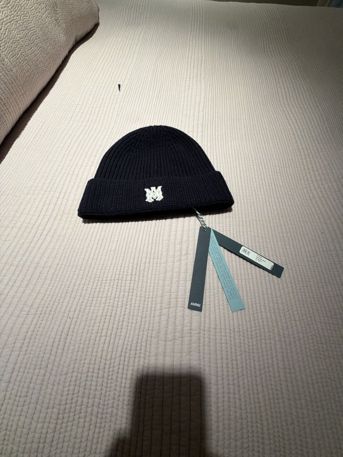 Amiri Midnight Blue Amiri "MA Beanie" Size ONE SIZE - 4 Thumbnail