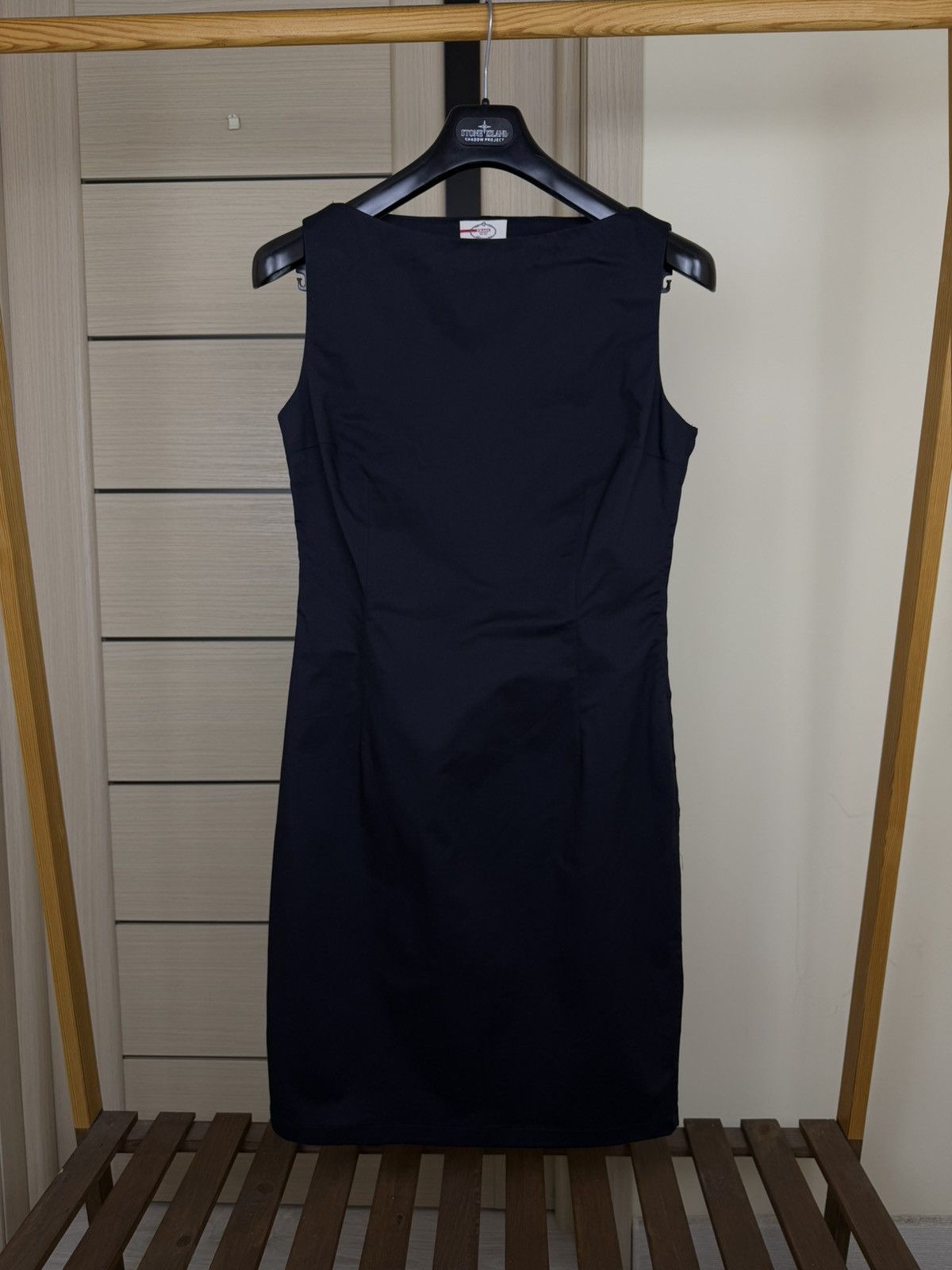 Prada Vintage Prada black Sleeveless Sheath Midi Dress Size 46 Size L / US 10 / IT 46 - 1 Thumbnail