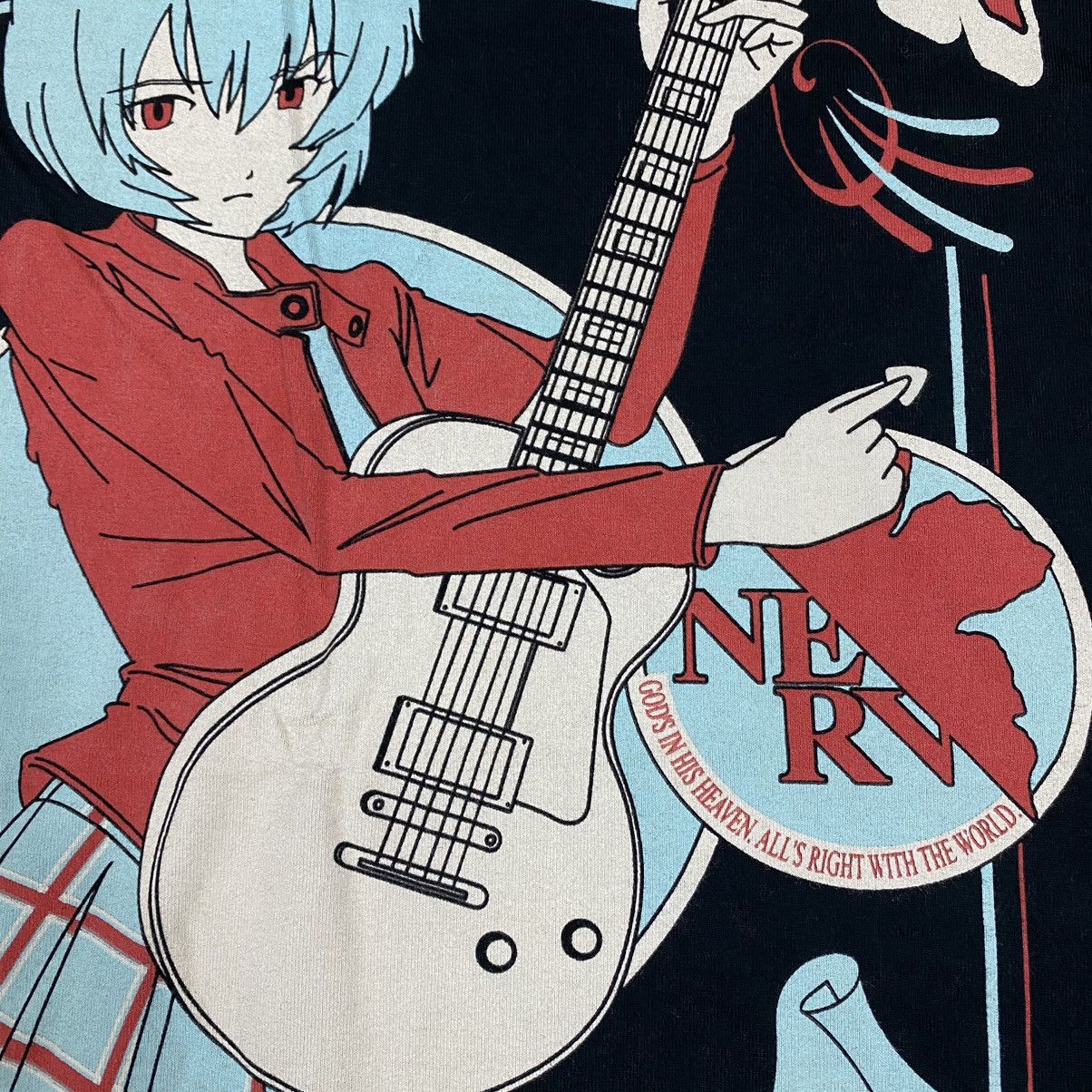 Anime LOW BLOW KNUCKLE x EVANGELION THE FIRST GIRL REI AYANAMI TEE Size US XXL / EU 58 / 5 - 5 Thumbnail