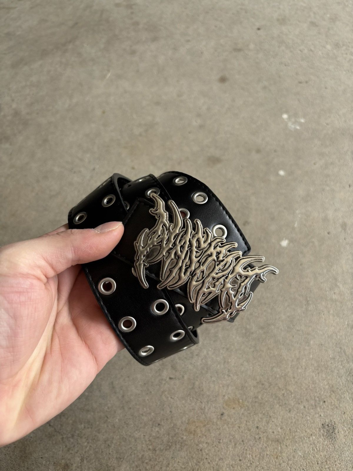 Other Grunge Punk Heavy Metal Logo Studded Belt Size ONE SIZE - 1 Thumbnail