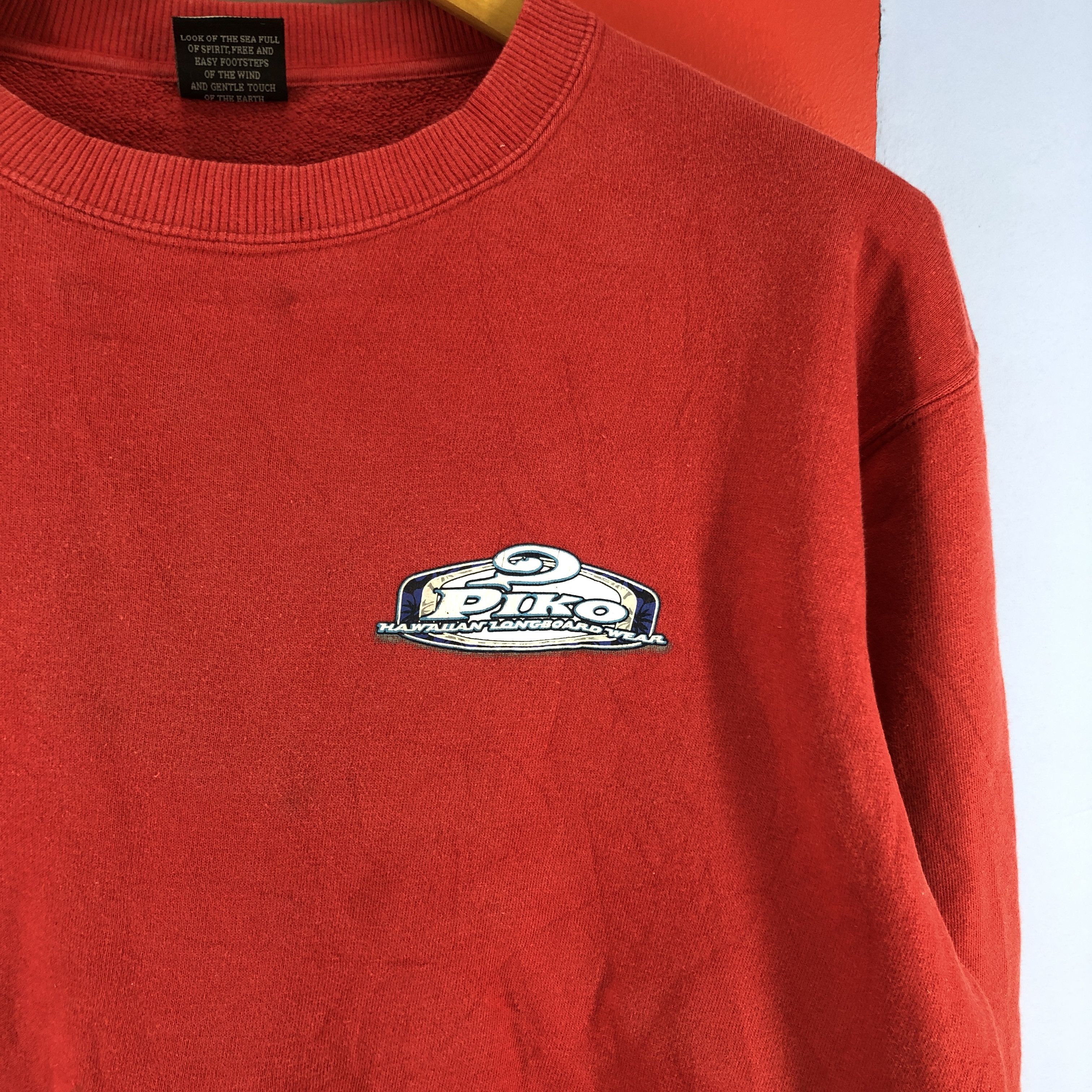 Other PIKO HAWAIIAN LONGBOARD Crew Neck Sweatshirt #0806/Y Size US L / EU 52-54 / 3 - 4 Thumbnail