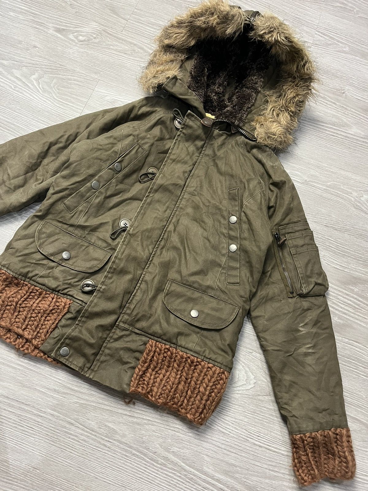 If Six Was Nine × Japanese Brand × Le Grande Bleu (L.G.B.) Japanese Faux Fur Jacket Goa lgb style Size M / US 6-8 / IT 42-44 - 4 Thumbnail