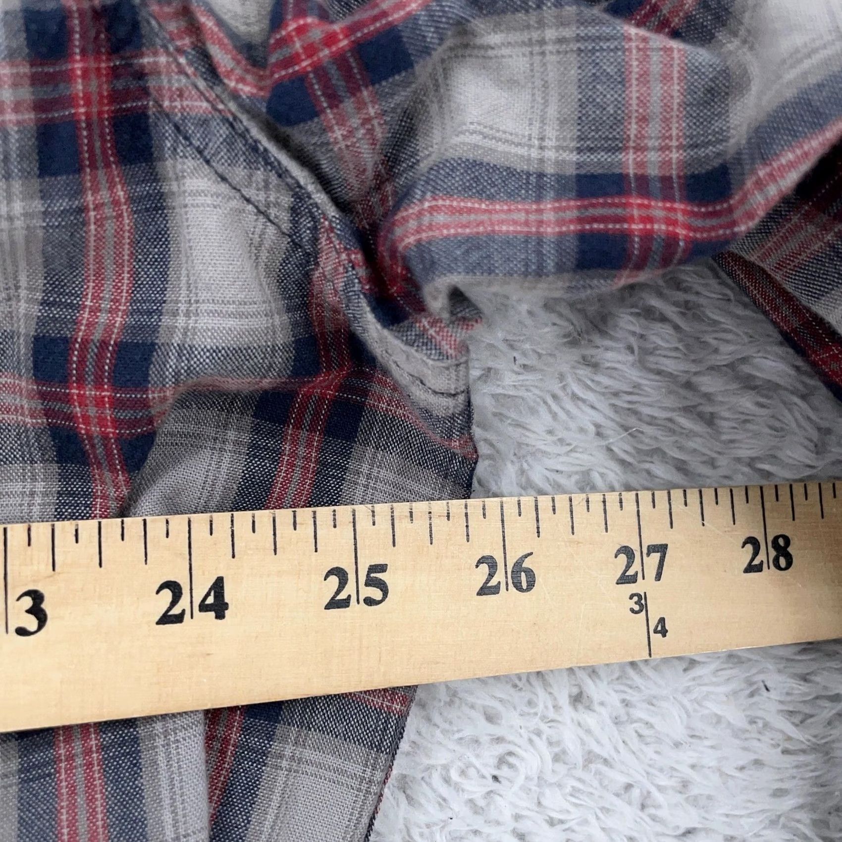 Carhartt VINTAGE Carhartt Shirt Mens XL Relaxed Fit Plaid Gray Red Button Down Long Sleeve Size US XL / EU 56 / 4 - 4 Thumbnail