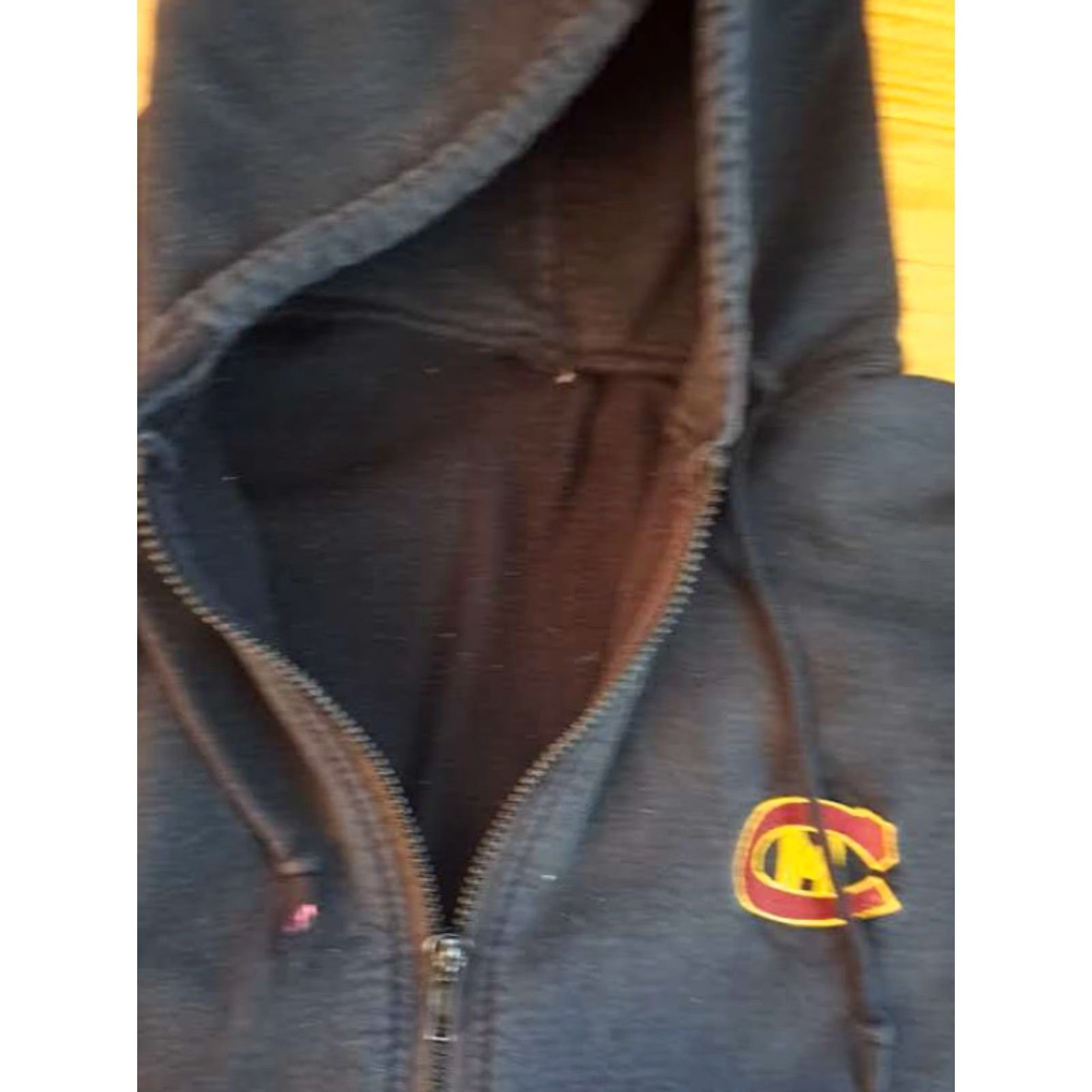 Vintage VINTAGE Central Michigan University Full Zip Cotton Hooded Sweatshirt LG Men Hoodie Jacket Black Size US L / EU 52-54 / 3 - 4 Thumbnail
