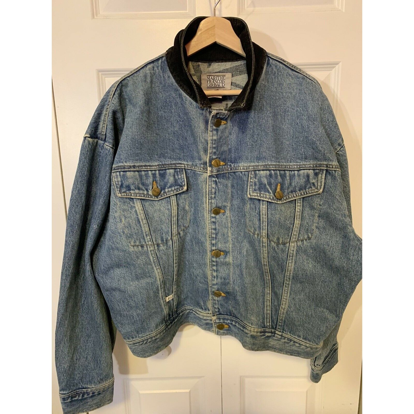 Marithe + Francois Girbaud Vtg Marithe Francois Girbaud Blue Denim TruckerJean Jacket S Size US S / EU 44-46 / 1 - 3 Thumbnail