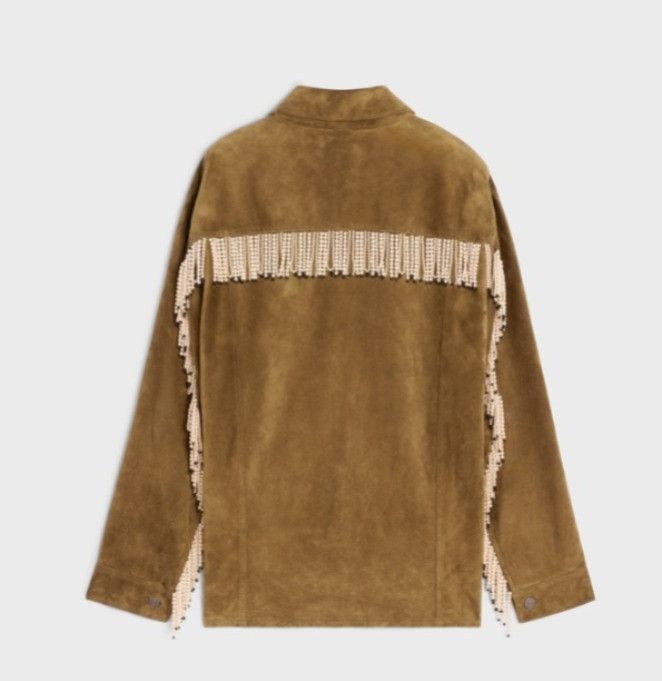 Celine o1bcso1str0125 Trucker Jacket in Bronze Size US S / EU 44-46 / 1 - 1 Thumbnail