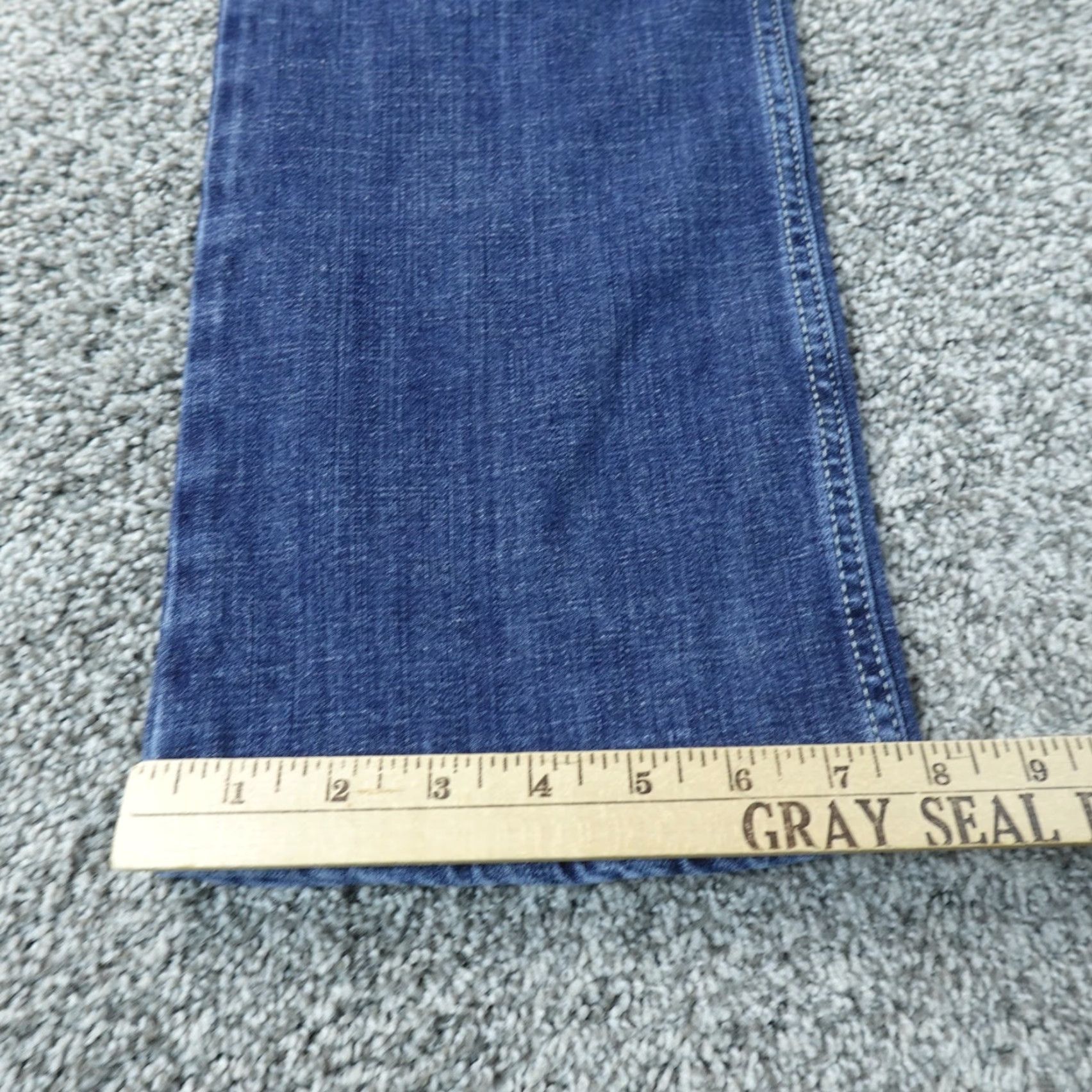 Wrangler Wrangler Jeans Womens 5 Dark Blue Denim Pants Mid Rise Boot Cut Western Rodeo Ranch Rancher Cowgirl Flex Faded Stretch Size 27" / US 4 / IT 40 - 2 Thumbnail
