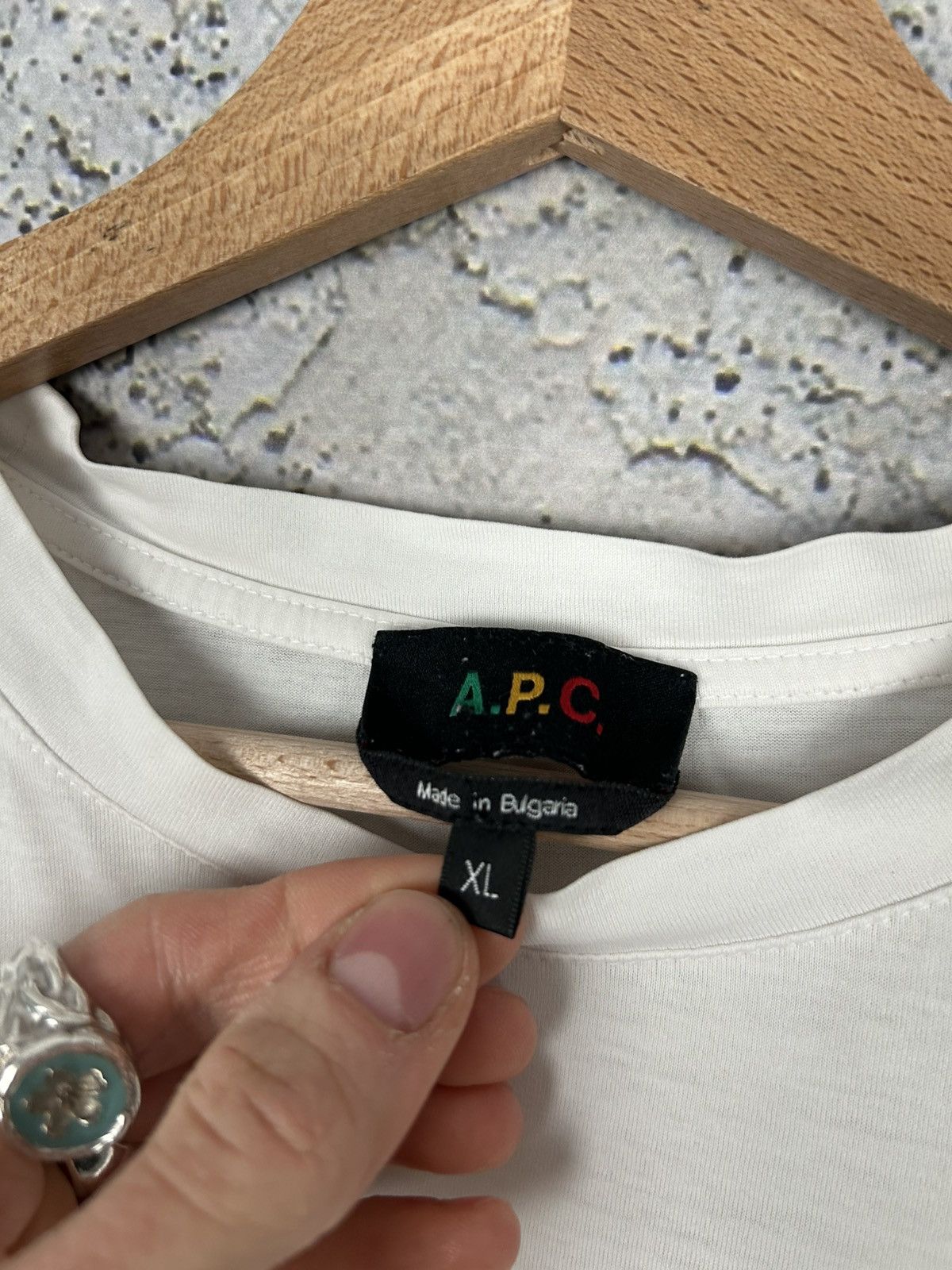A.P.C. A.P.C. Paris Logo Graphic Tee Designer Streetwear Minimalist Size US XL / EU 56 / 4 - 4 Thumbnail