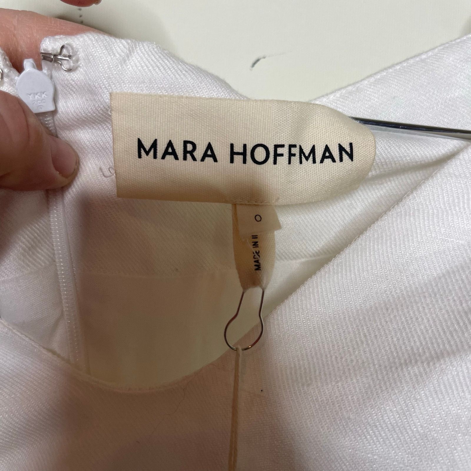 Mara Hoffman Mara Hoffman White Linen NAMARI Pencil DRESS Puff sleeve 0 Size XS / US 0-2 / IT 36-38 - 3 Thumbnail
