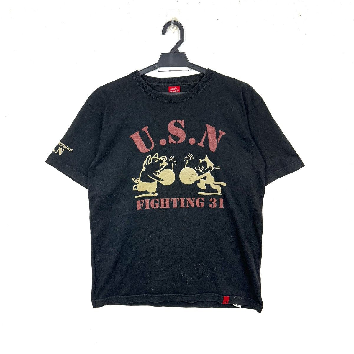 Felix × Studio D'Artisan Studio D Artisan Piggy Collab Felix The Cat USN Tshirt Size US M / EU 48-50 / 2 - 1 Thumbnail
