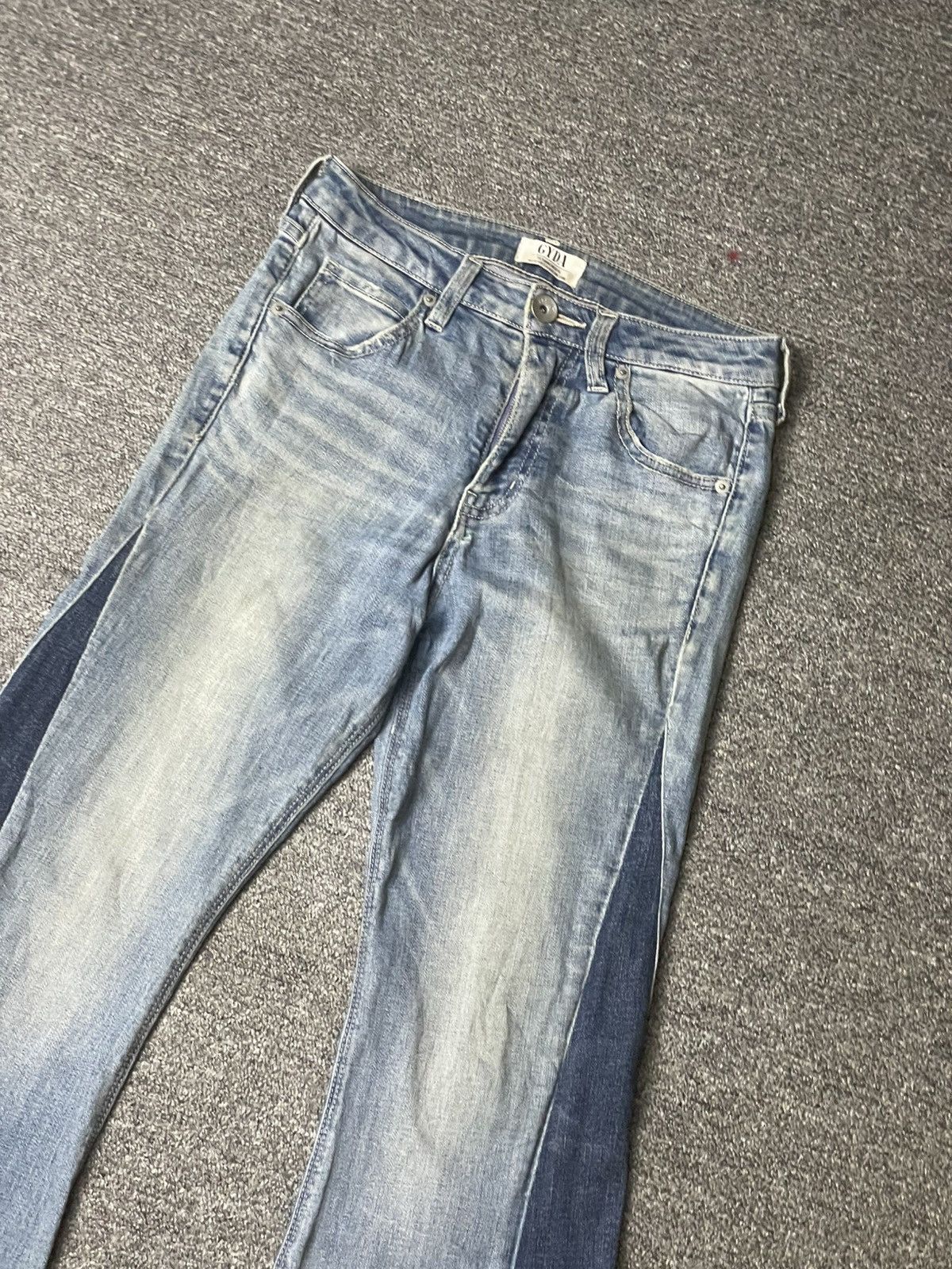 Japanese Brand × Vintage GYDA Brand Spread Flare Bootcut Jeans (111) Size US 27 - 2 Thumbnail