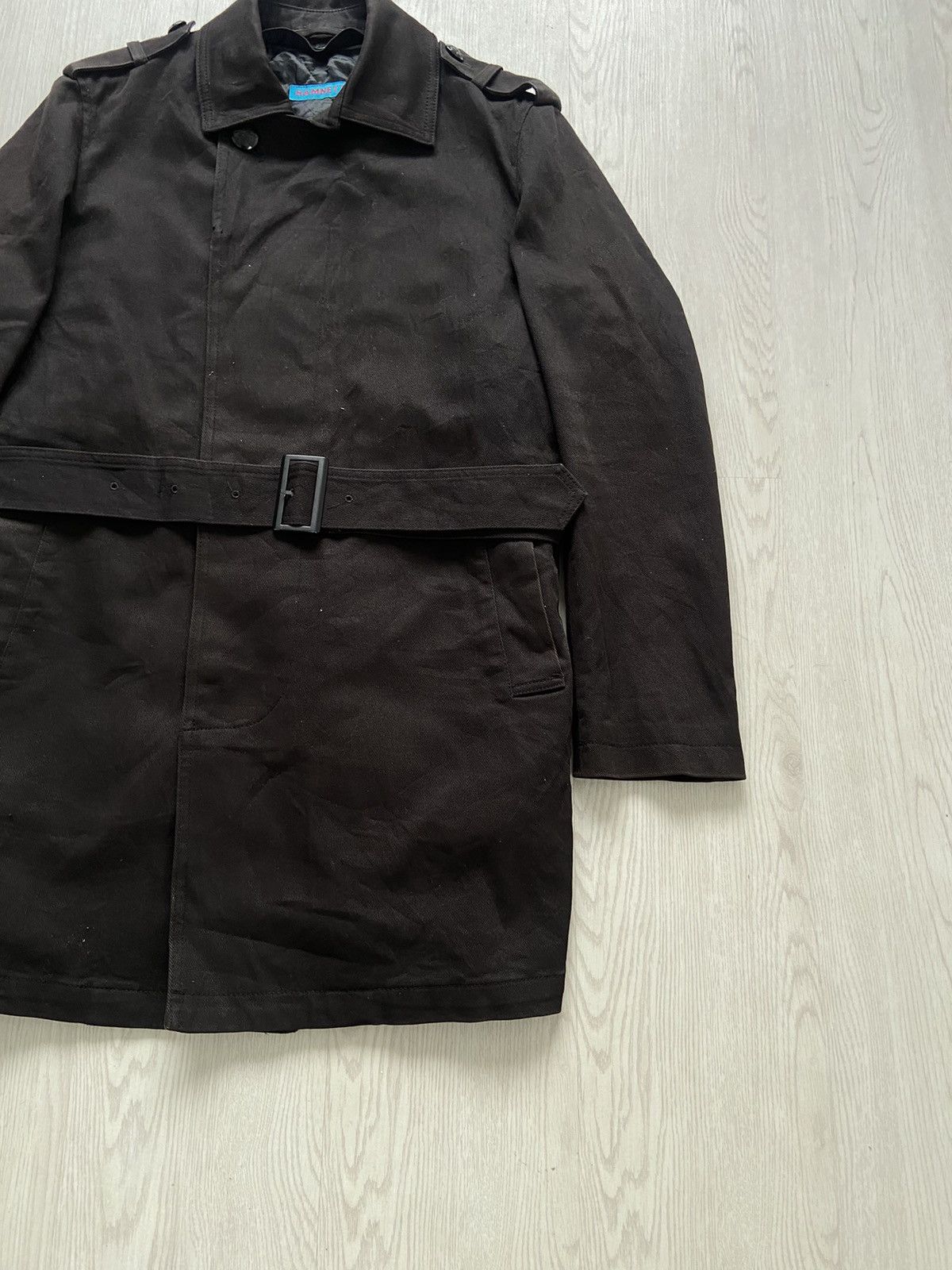 Boy London × Katharine Hamnett London Vintage 1990’s Katharine Hamnett Military Trench Belt Jacket Size US L / EU 52-54 / 3 - 4 Thumbnail