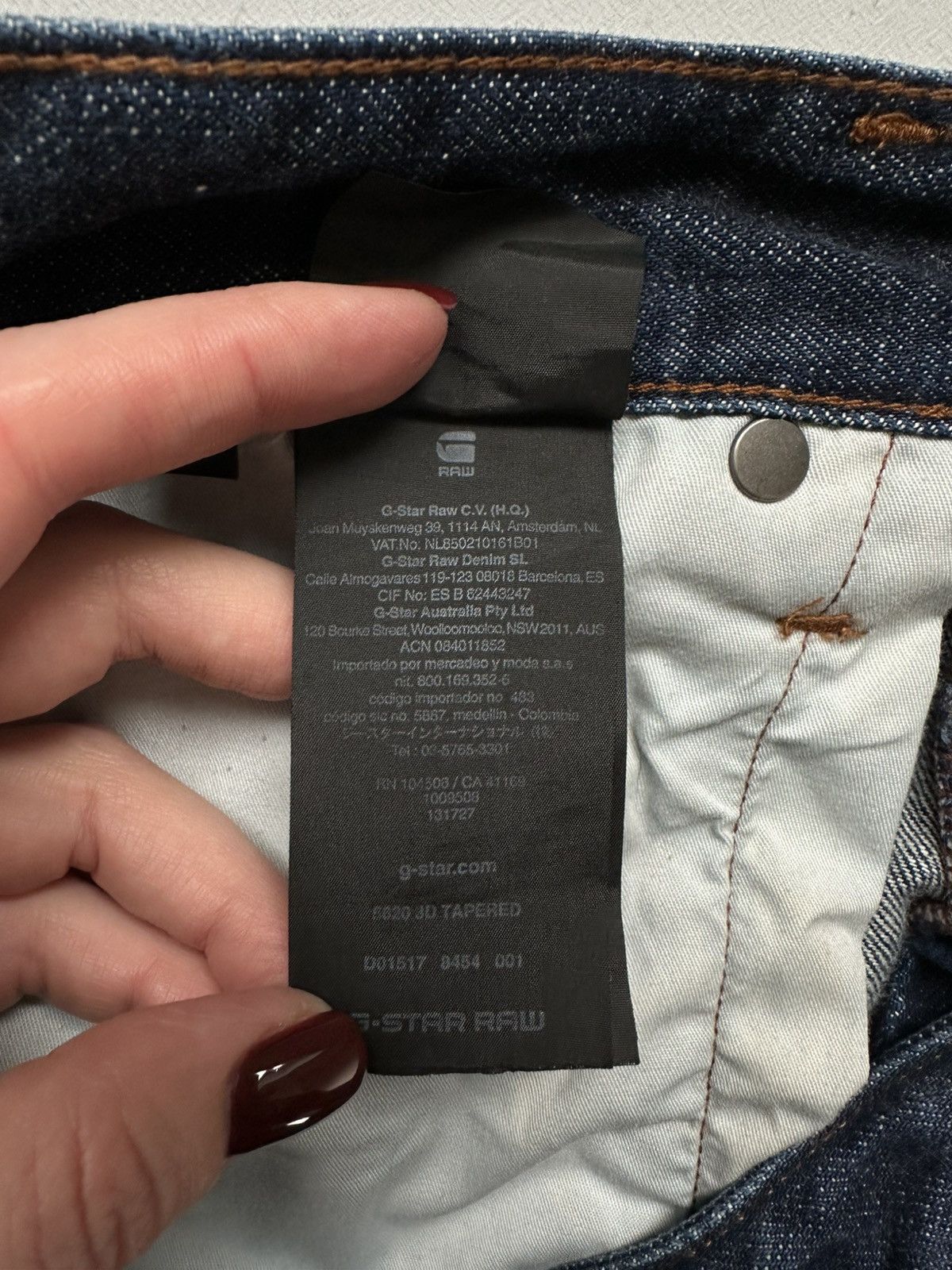 G-Star × Japanese Brand G Star Raw 3D Tapered Denim Jeans Streetwear Size US 30 / EU 46 - 13 Thumbnail