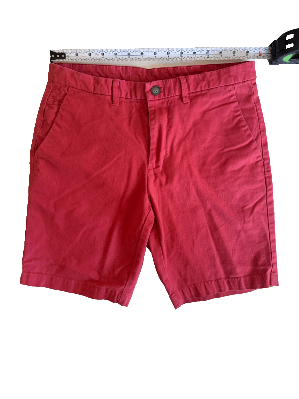 Calvin Klein Calvin Klein Bright Red 9" Chino Shorts Size 31 Bermuda Size US 31 - 3 Thumbnail