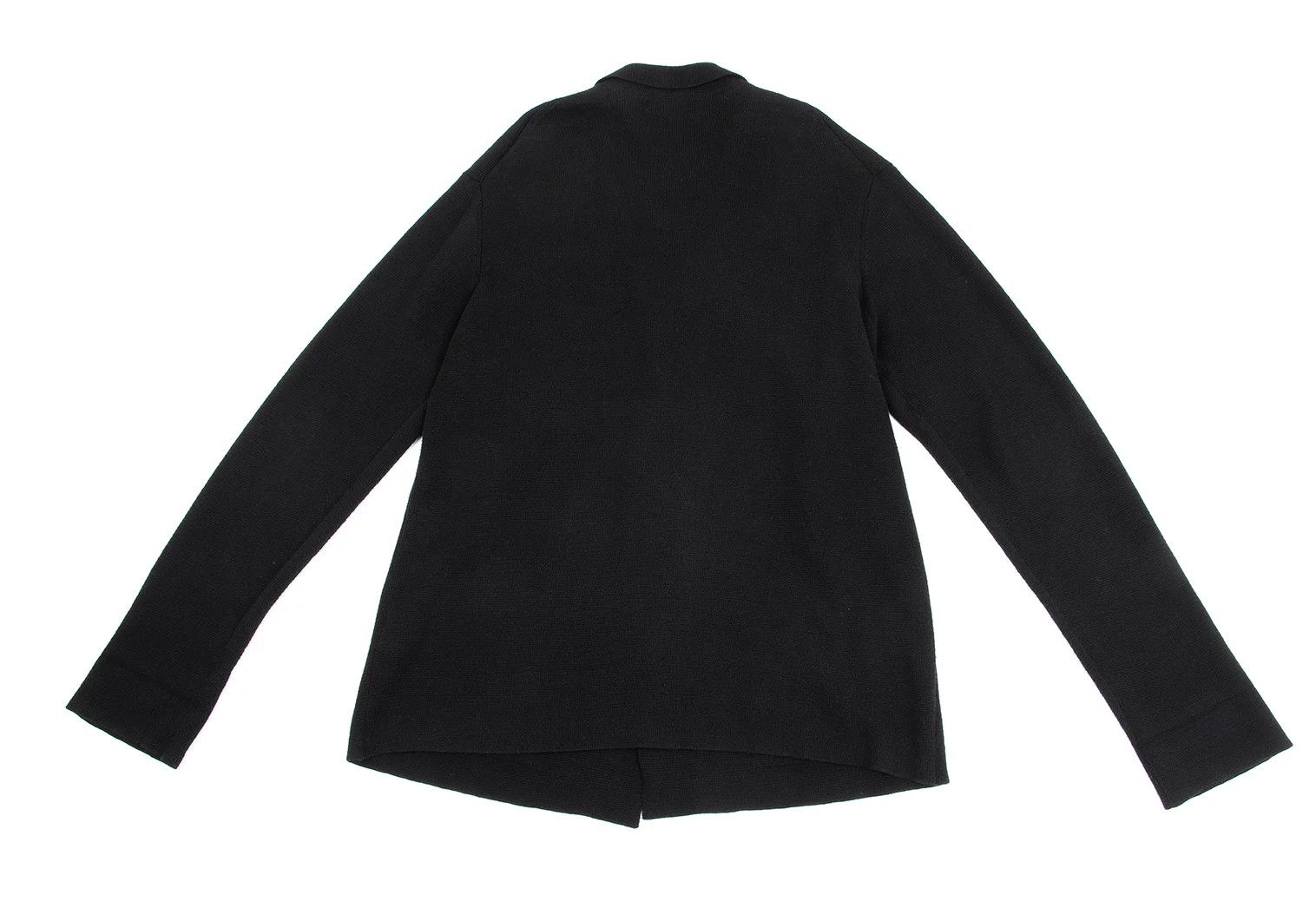 Yohji Yamamoto Yohji Yamamoto Cotton Knit 3B Jacket Black 3 Size US L / EU 52-54 / 3 - 14 Thumbnail