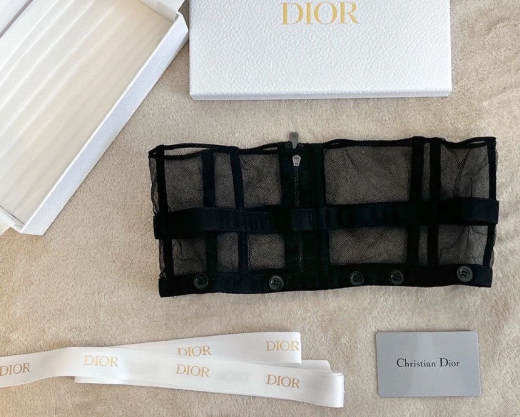 Dior Dior 2022 Runway Collector Mesh Corset - Black Size ONE SIZE - 6 Thumbnail
