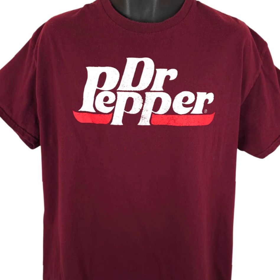 Vintage Dr Pepper T Shirt Mens XL Red Soda Snack Tee Size US XL / EU 56 / 4 - 2 Thumbnail
