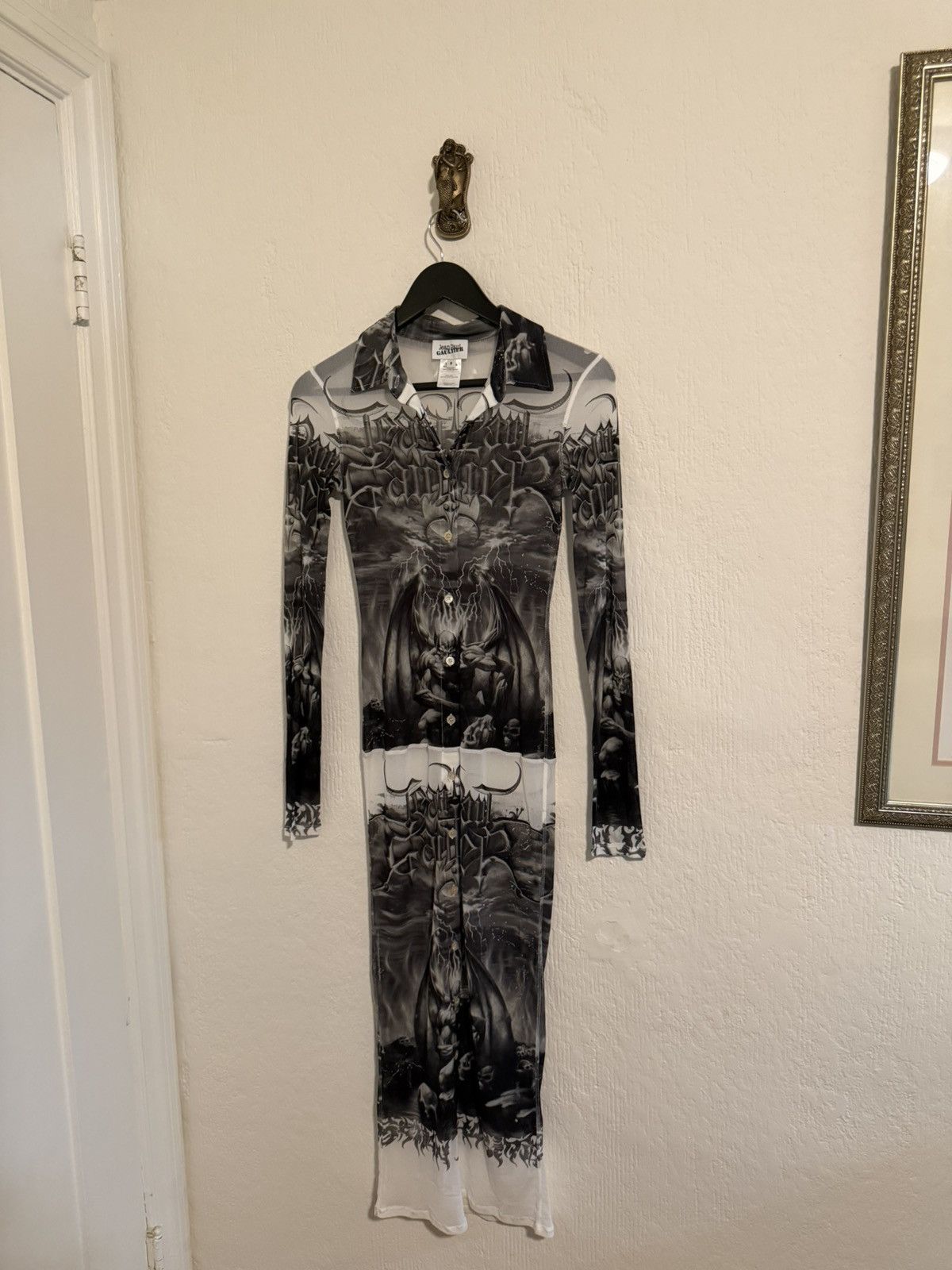 Jean Paul Gaultier Jean Paul Gaultier “Diablo” midi dress size 8 BNWT Size M / US 6-8 / IT 42-44 - 2 Thumbnail