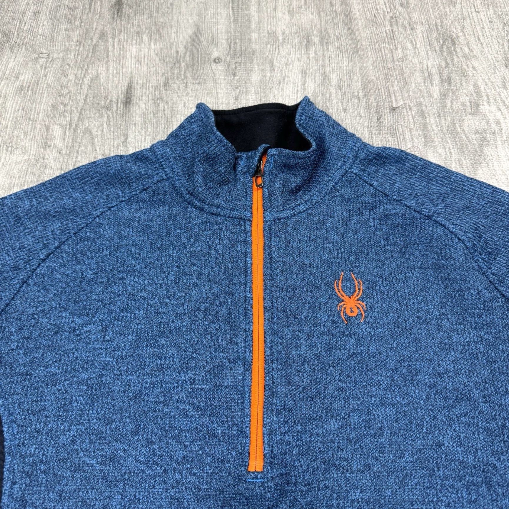 Spyder SPYDER MENS OUTBOUND CORE BLUE/ORANGE 1/2 ZIP PULLOVER THERMAL SWEATSHIRT XXL SKI Size US XXL / EU 58 / 5 - 2 Thumbnail